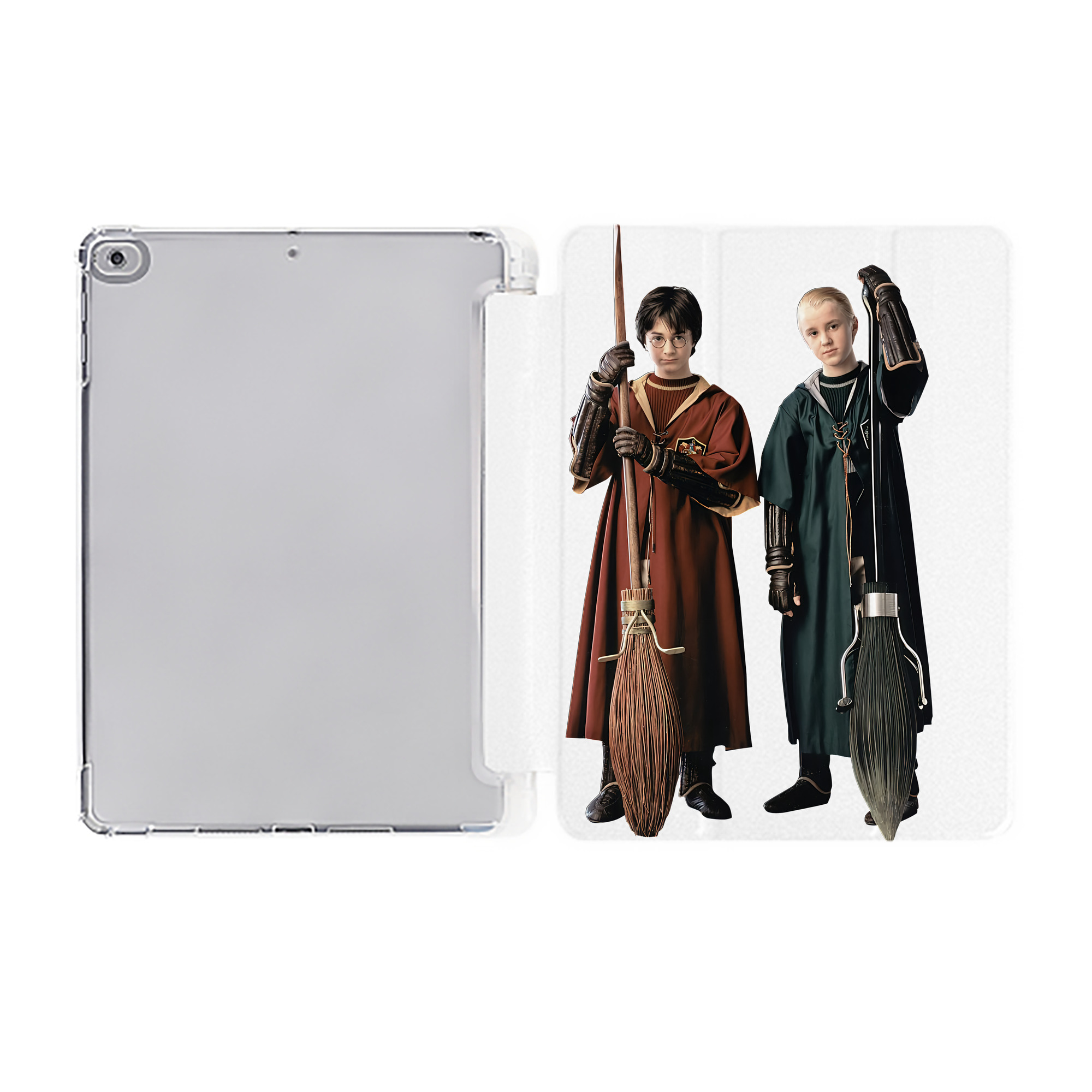 （画像用） Harry Potter ハリー・ポッターシリーズ IPad ケース ペン収納付き 三つ折りスタンド PUレザー×シリコン 対応機種9.5/10.5/10.9インチ